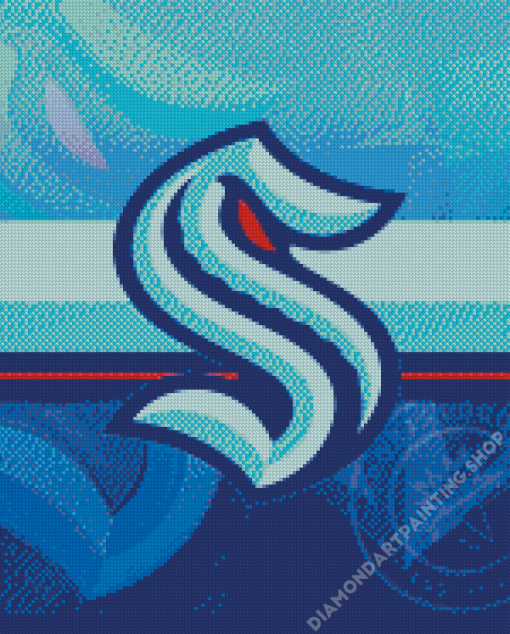 Seattle Kraken Logo Diamond Painting