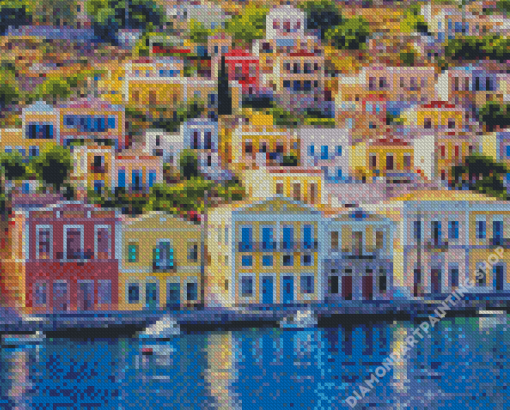 Symi Greece Diamond Painting