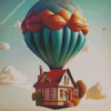 The Flying House Art Diamond Painting