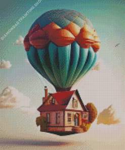 The Flying House Art Diamond Painting