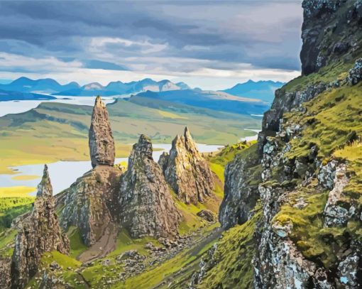 The Old Man Of Storr Hill Diamond Painting