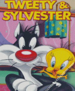 Tweety And Sylvester Poster Diamond Painting