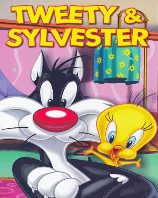 Tweety And Sylvester Poster Diamond Painting