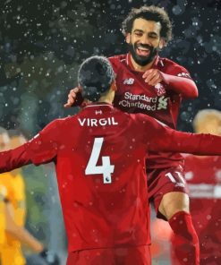 Virgil Van Dijk And Mohamed Salah Diamond Painting