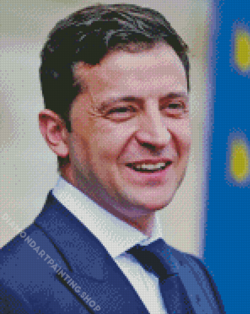 Volodymyr Zelensky President Of Ukraine Diamond Painting