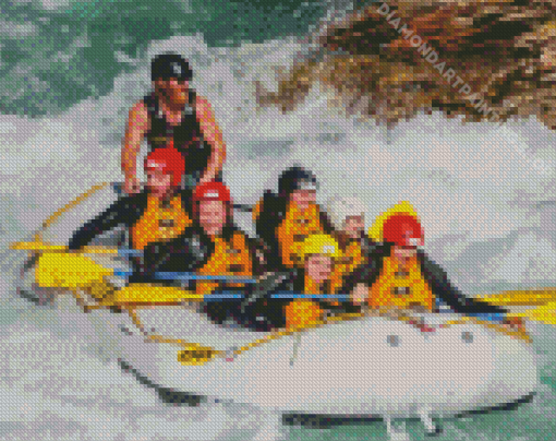 Whitewater Rafting Diamond Painting