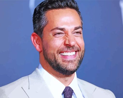 Zachary Levi Laughing Diamond Painting