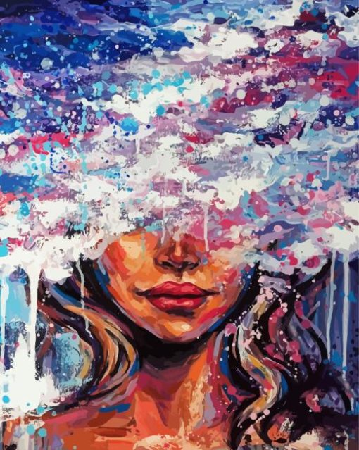 Abstract Woman Head Diamond Painting