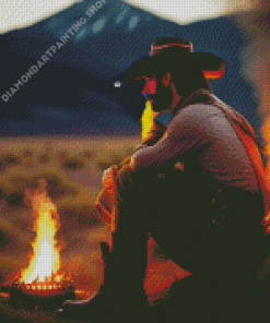 Aesthetic Cowboy Man Diamond Painting