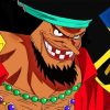 Black Beard One Piece Character Diamond Painting