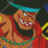 Black Beard One Piece Character Diamond Painting