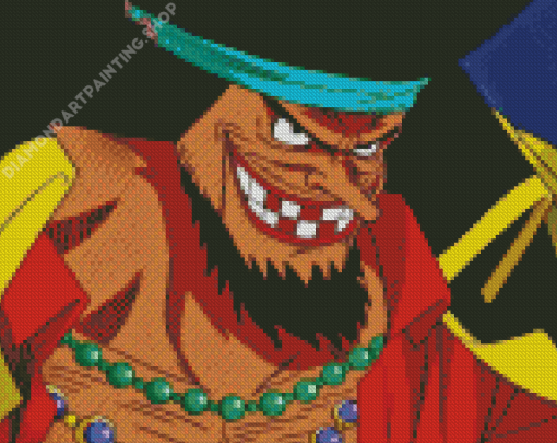 Black Beard One Piece Character Diamond Painting