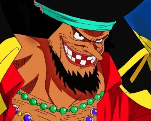 Black Beard One Piece Character Diamond Painting