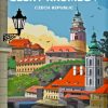 Cesky Krumlov Town In Czech Republic Poster Diamond Painting