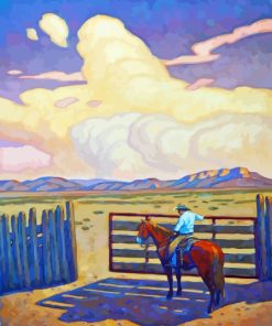 Cowboy By Howard Post Diamond Painting