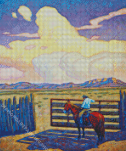 Cowboy By Howard Post Diamond Painting