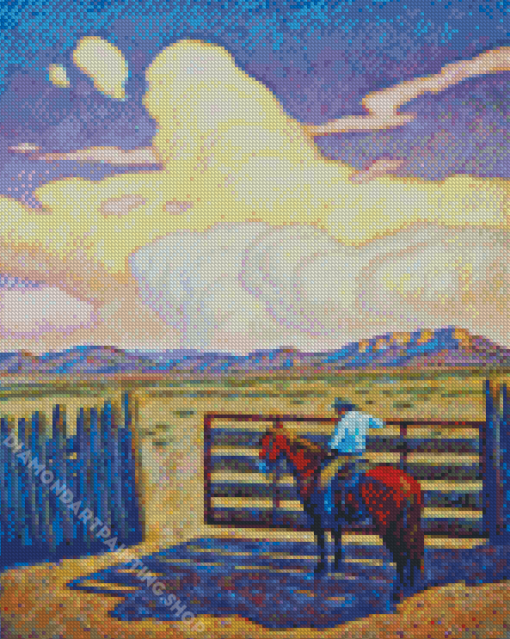 Cowboy By Howard Post Diamond Painting