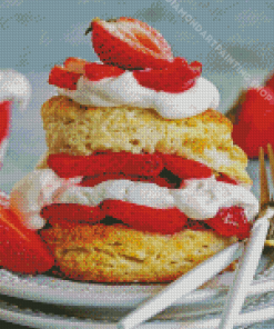 Delicious Strawberry Shortcake Diamond Painting