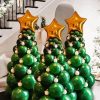 Green Christmas Balloon Tree Diamond Painting