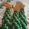 Green Christmas Balloon Tree Diamond Painting