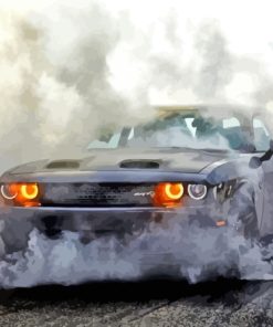 Hellcat Srt In Smoke Diamond Painting