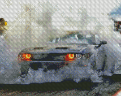 Hellcat Srt In Smoke Diamond Painting