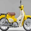 Yellow Motorcycle Honda Super Cub Diamond Painting