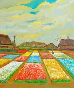 Bulb Fields Van Gogh Diamond Painting