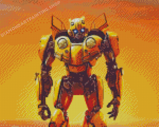 Bumblebee Robot Diamond painting