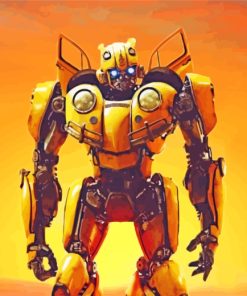 Bumblebee Robot Diamond painting