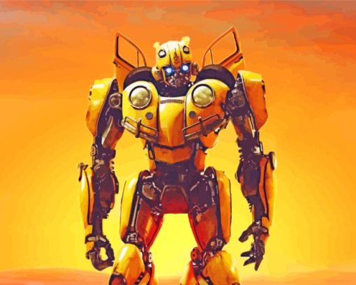 Bumblebee Robot Diamond painting