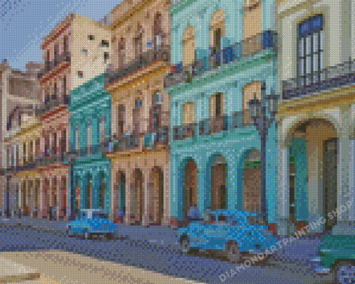 Cuba Havana Buildings Diamond Paintings