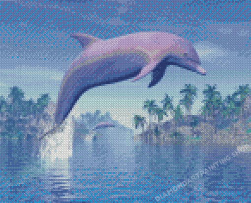 Dolphins In Tropics diamond paintings