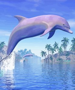 Dolphins In Tropics diamond paintings