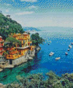 Italian Lake Garda Alps Landscape diamond painting