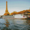 Seine River Banner Paris Diamond Painting