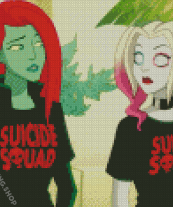 Suicide Squad Harley Quinn And Poison Ivy Diamond Painting