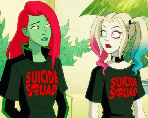 Suicide Squad Harley Quinn And Poison Ivy Diamond Painting