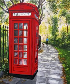 The Red Phone Box Diamond Painting