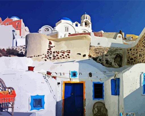 Thira Santorini Diamond Painting