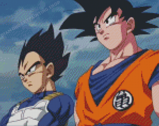 Vegeta And Goku Diamond Painting