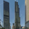 Willis Tower Chicago Diamond Painting