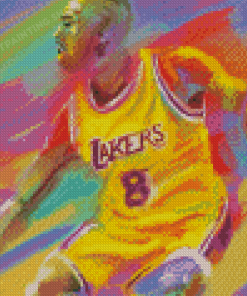 Colorful Kobe Bryant Diamond Paintings