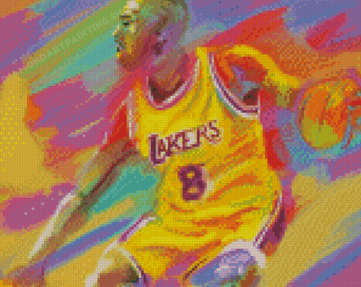 Colorful Kobe Bryant Diamond Paintings