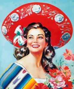 Mexican Woman Diamond Paintings