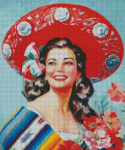 Mexican Woman Diamond Paintings