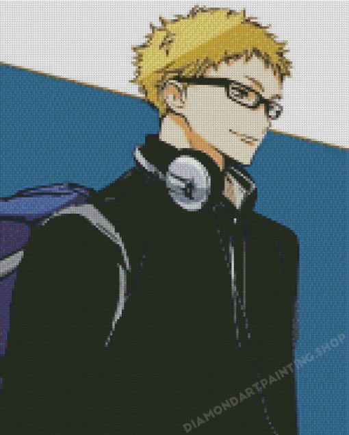 Haikyuu Tsukishima Diamond Paintings