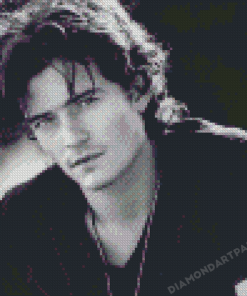 Monochrome Orlando Bloom Diamond Paintings