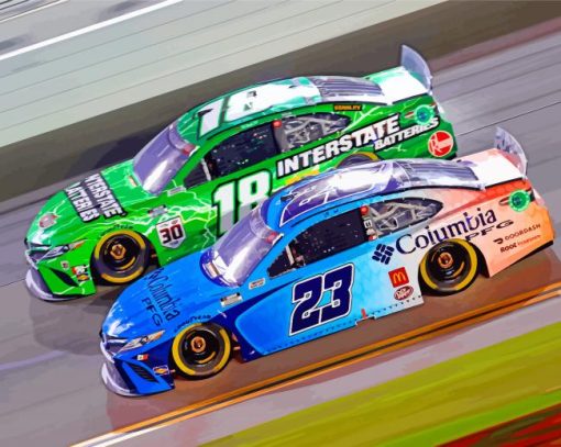 Nascar Racing Cars Diamond Painting