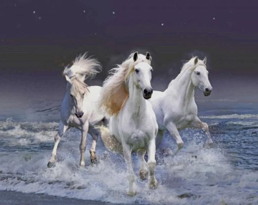 Running Horses Diamond Paintings